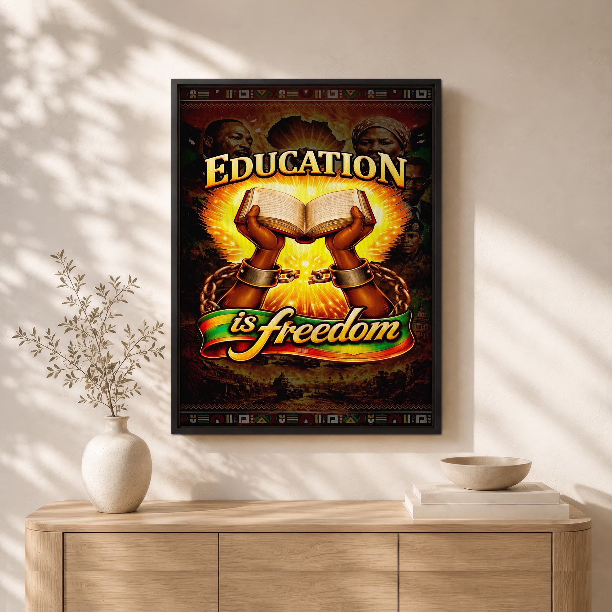 Education is Freedom - Empowerment for Black Voices - Poster/Canvas
