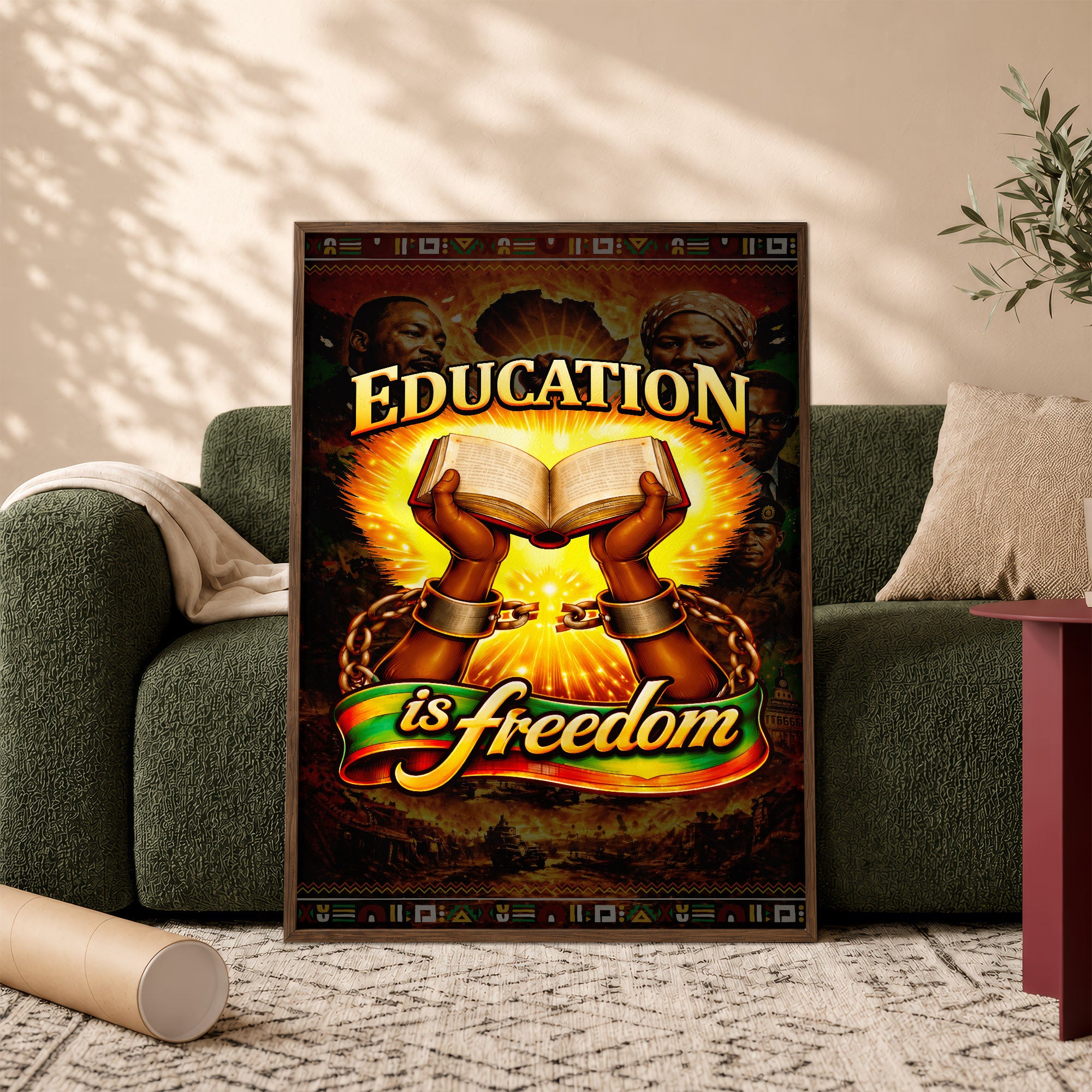 Education is Freedom - Empowerment for Black Voices - Poster/Canvas