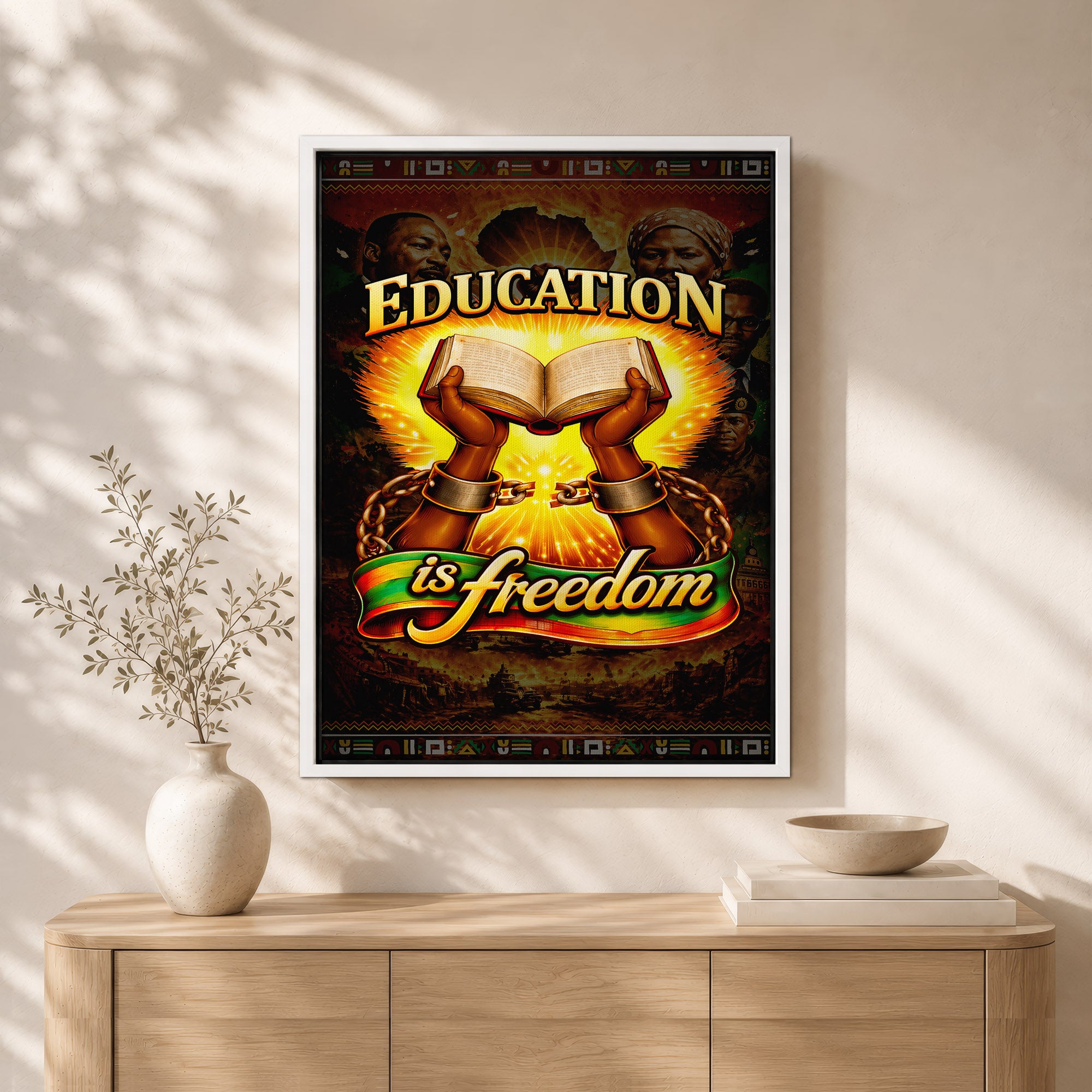 Education is Freedom - Empowerment for Black Voices - Poster/Canvas