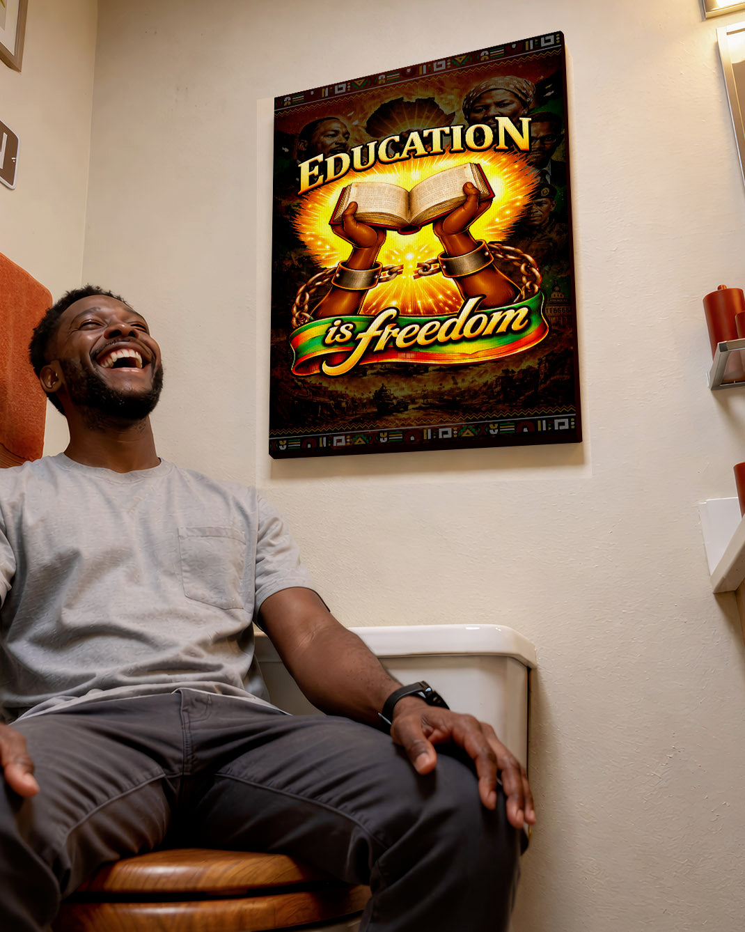 Education is Freedom - Empowerment for Black Voices - Poster/Canvas