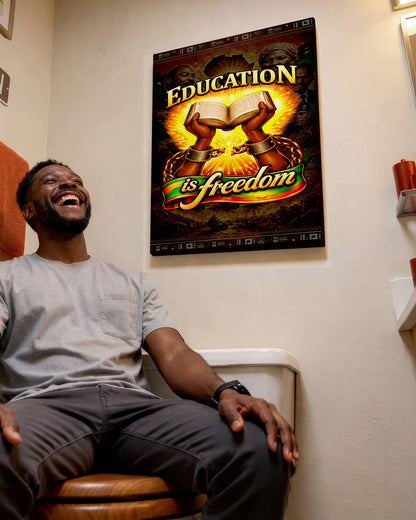 Education is Freedom - Empowerment for Black Voices - Poster/Canvas