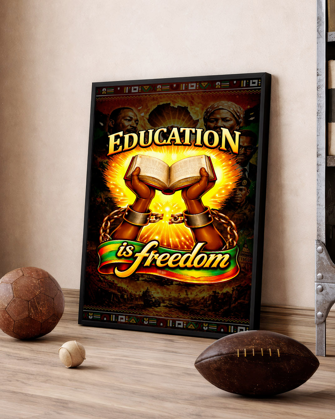 Education is Freedom - Empowerment for Black Voices - Poster/Canvas