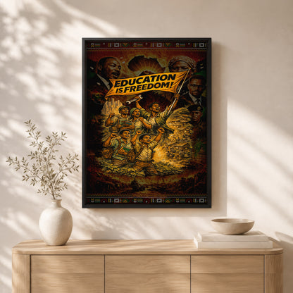 Education is Freedom Activist - Poster/Canvas