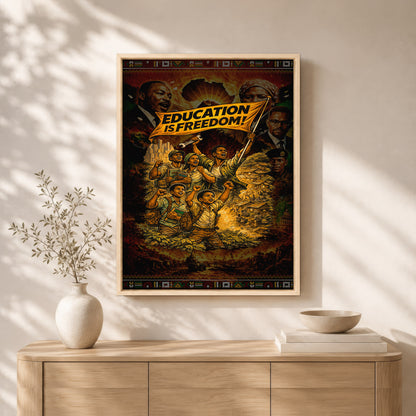 Education is Freedom Activist - Poster/Canvas