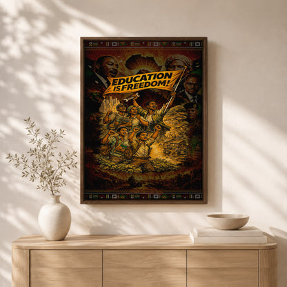Education is Freedom Activist - Poster/Canvas