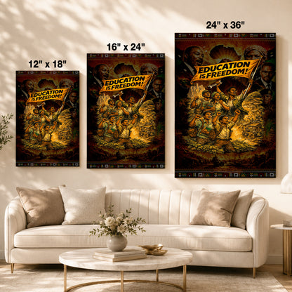 Education is Freedom Activist - Poster/Canvas