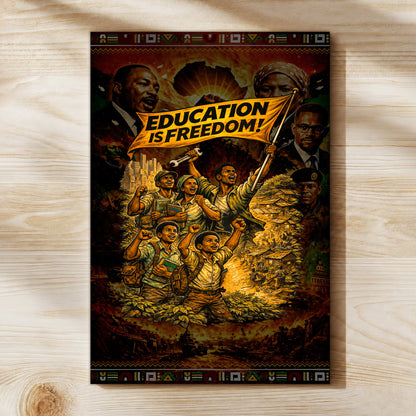 Education is Freedom Activist - Poster/Canvas