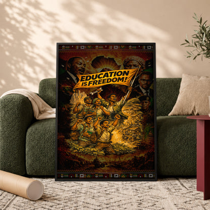 Education is Freedom Activist - Poster/Canvas