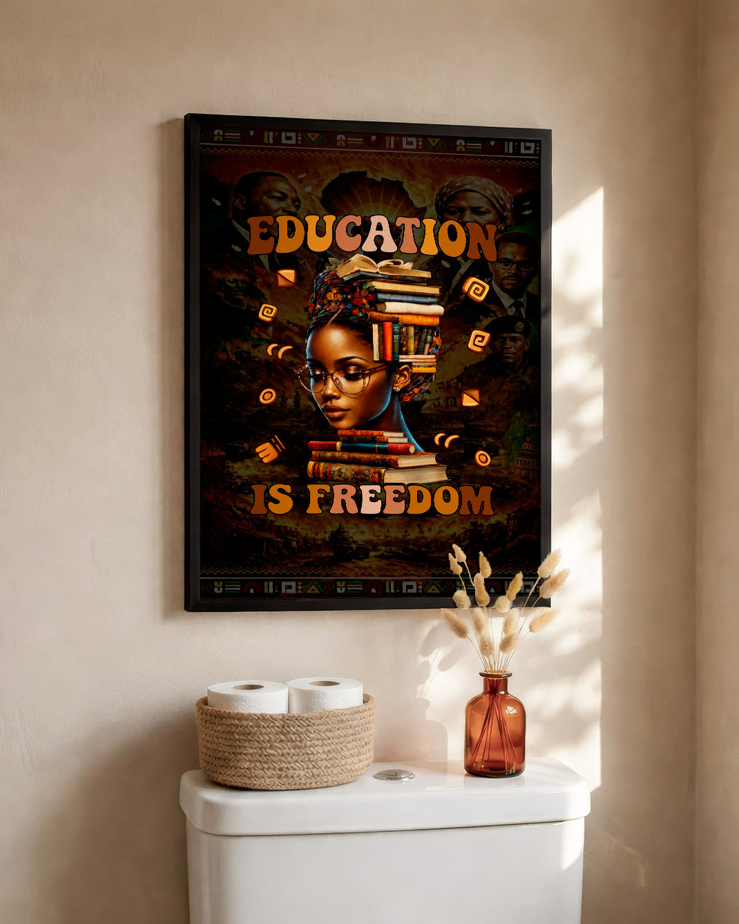 Education is Freedom Black Girl Magic & Equality - Poster/Canvas