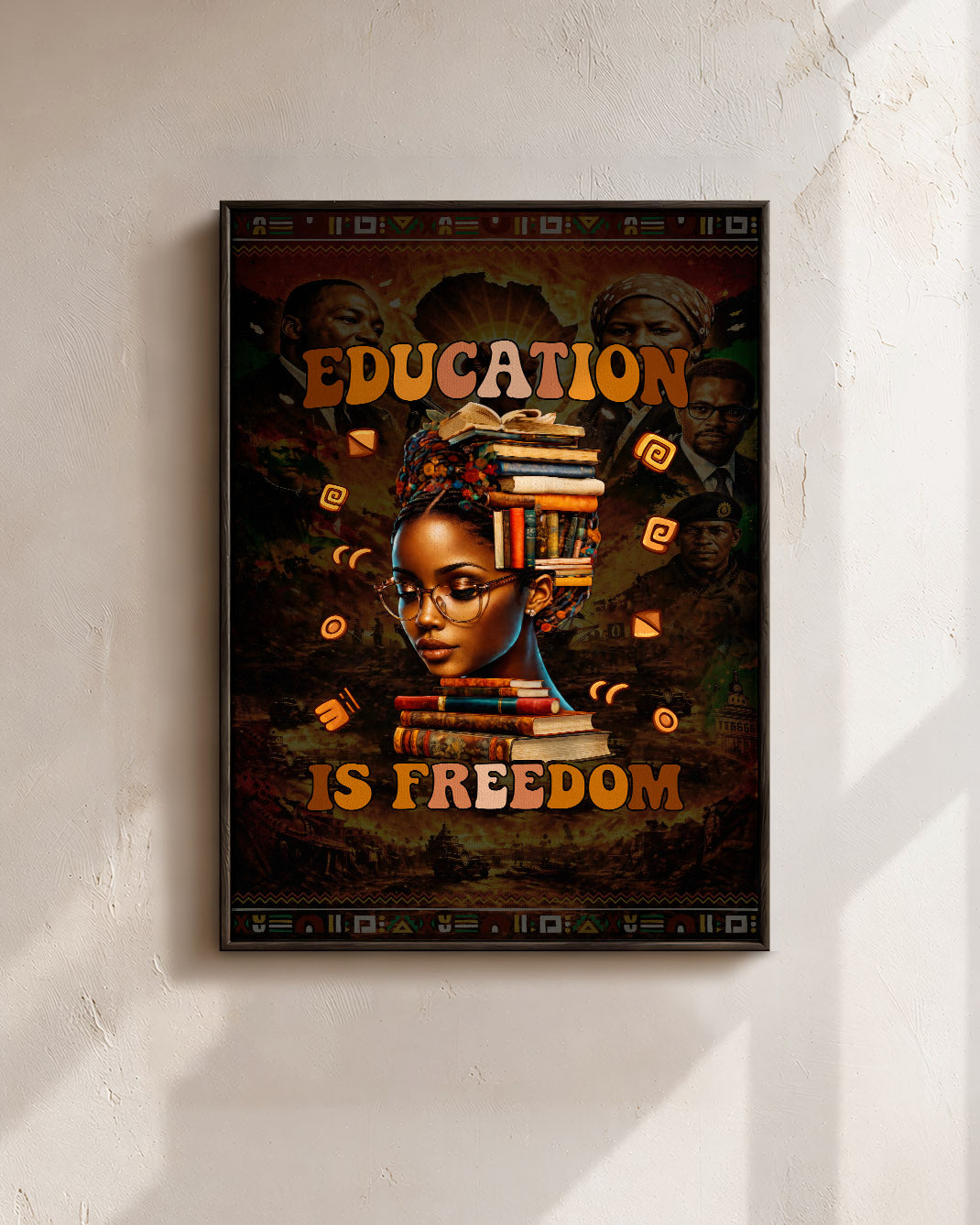 Education is Freedom Black Girl Magic & Equality - Poster/Canvas