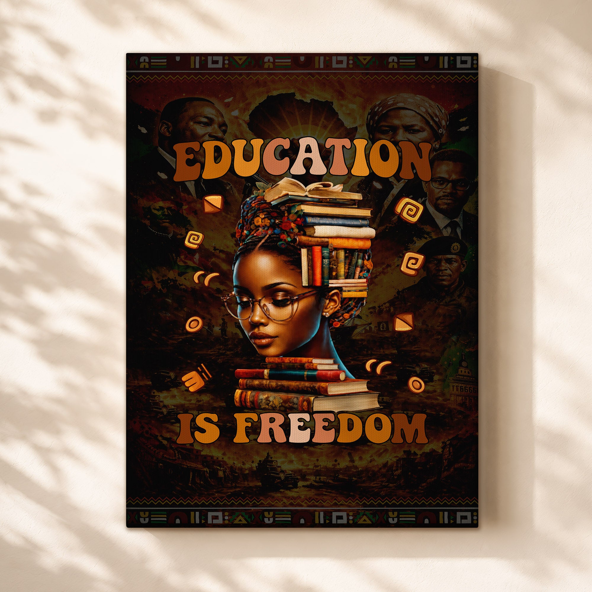 Education is Freedom Black Girl Magic & Equality - Poster/Canvas