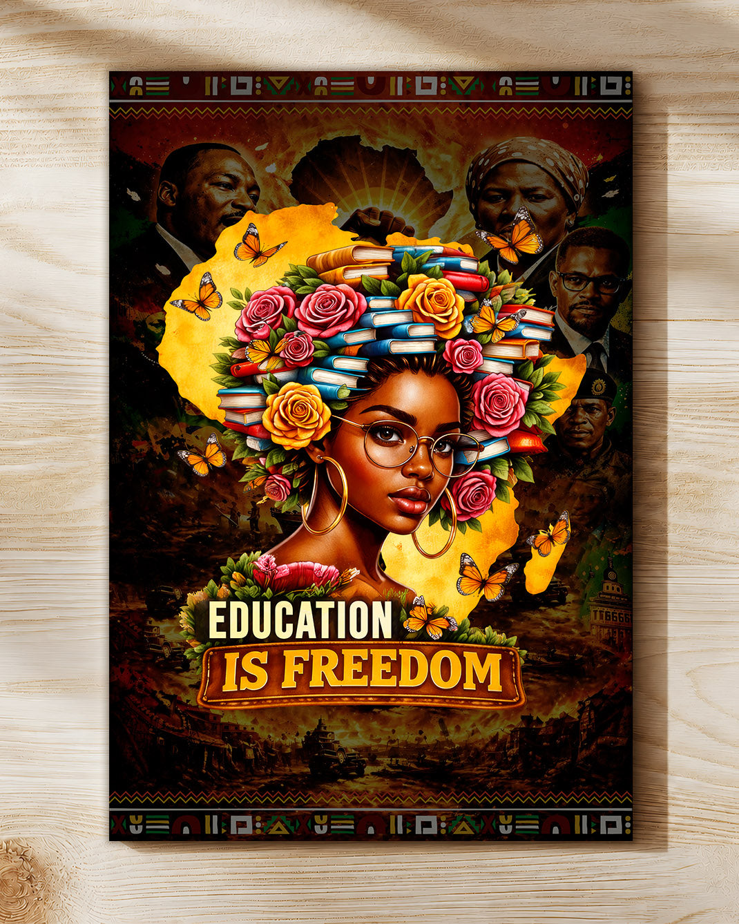 Education is Freedom - Black Excellence and Knowledge - Poster/Canvas