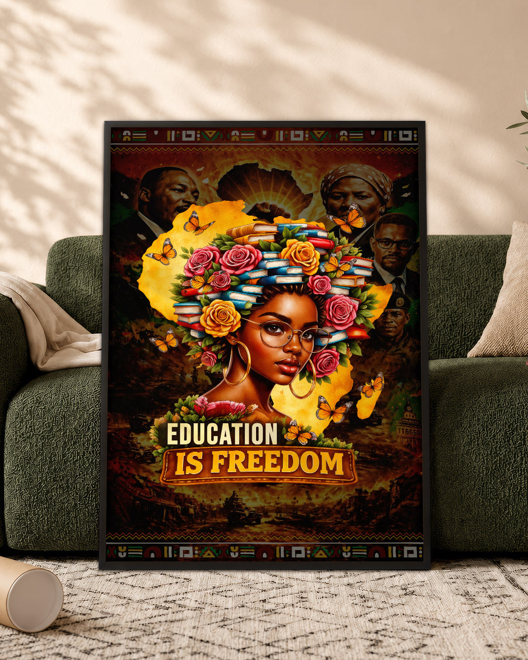 Education is Freedom - Black Excellence and Knowledge - Poster/Canvas