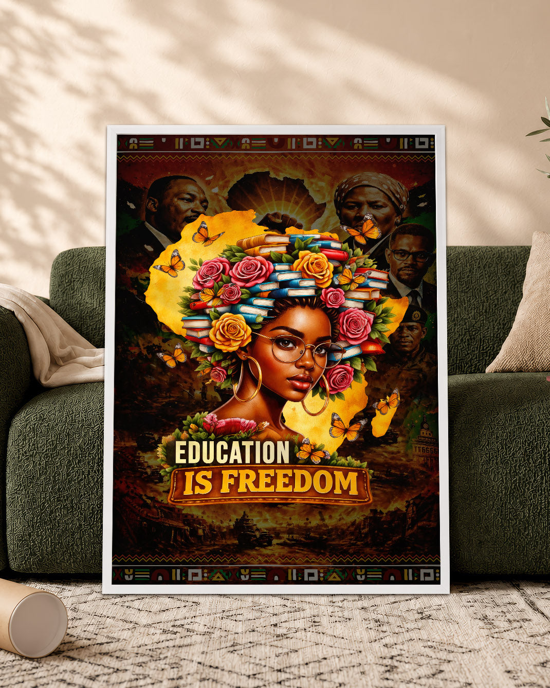 Education is Freedom - Black Excellence and Knowledge - Poster/Canvas
