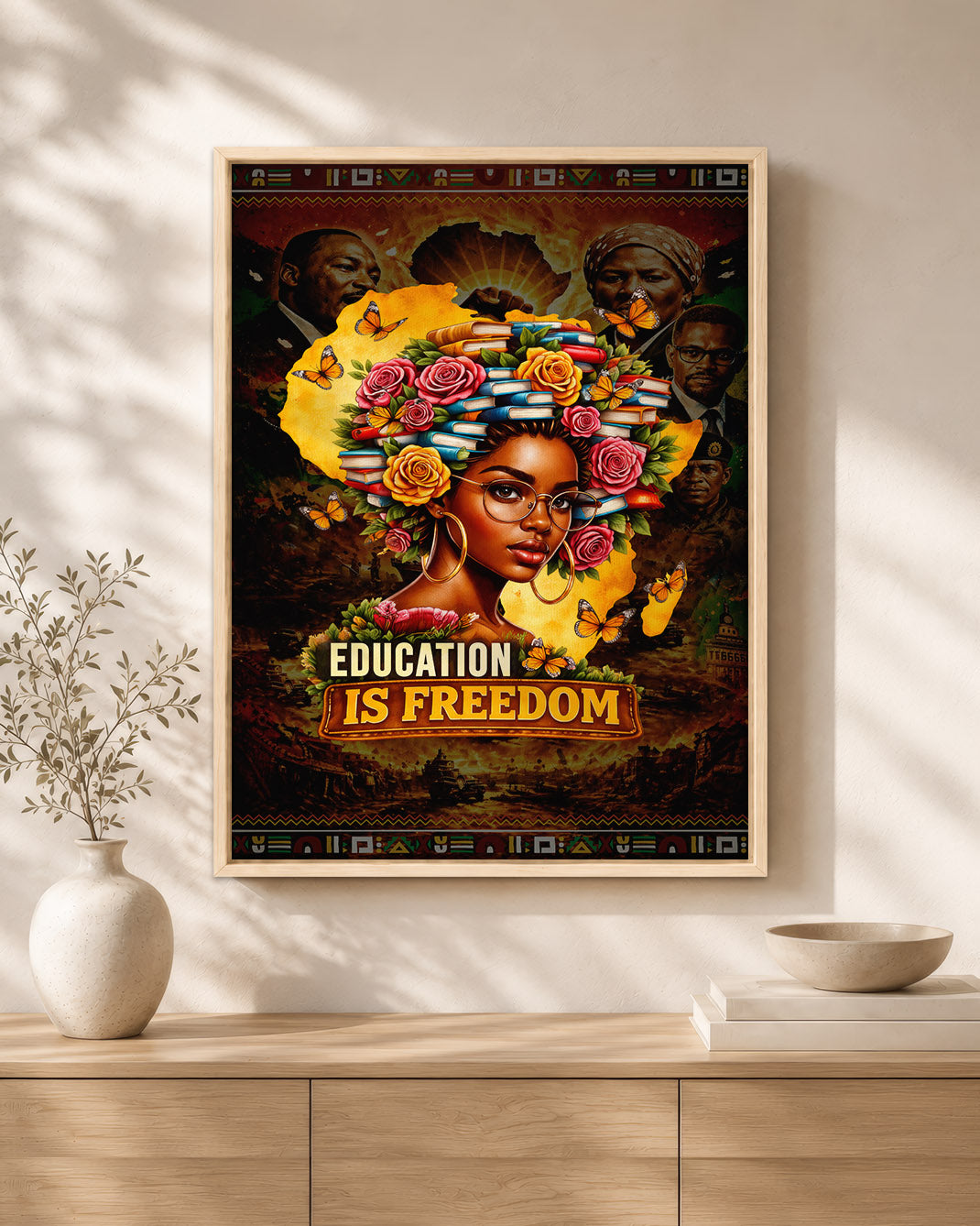 Education is Freedom - Black Excellence and Knowledge - Poster/Canvas