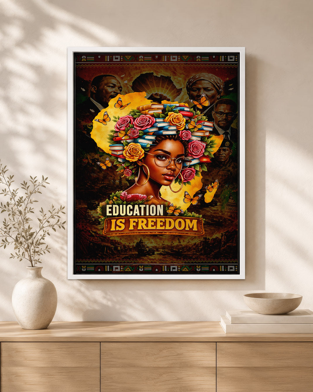 Education is Freedom - Black Excellence and Knowledge - Poster/Canvas