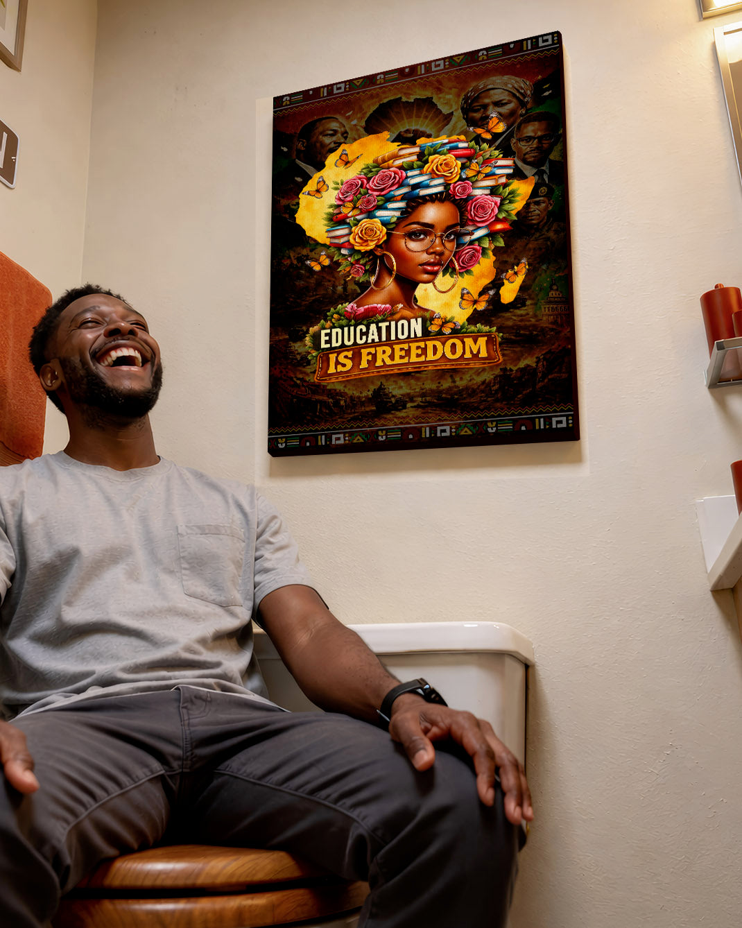 Education is Freedom - Black Excellence and Knowledge - Poster/Canvas