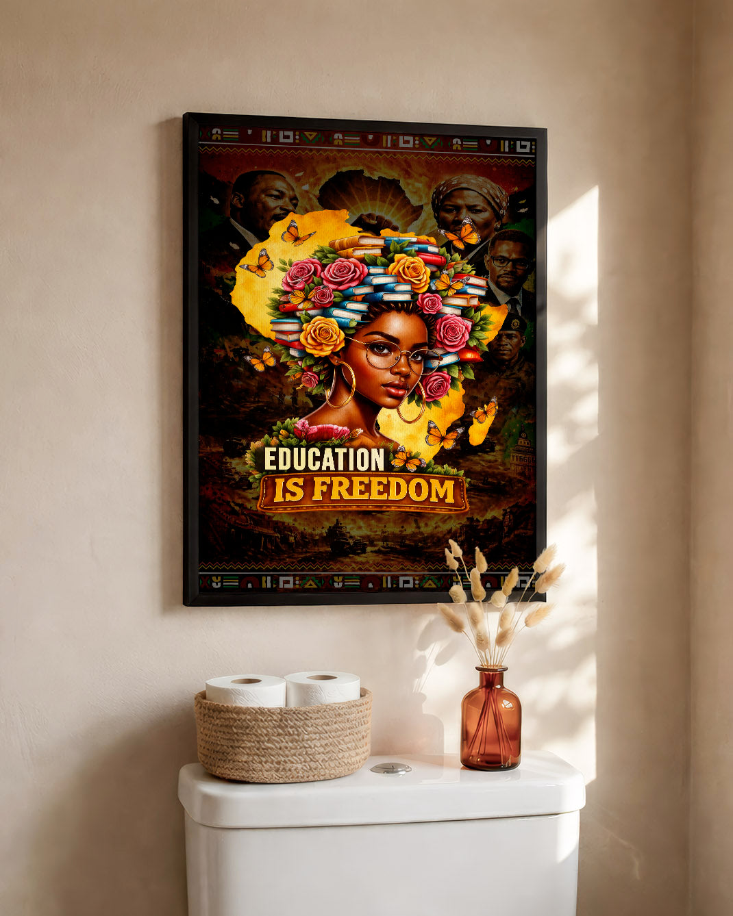 Education is Freedom - Black Excellence and Knowledge - Poster/Canvas