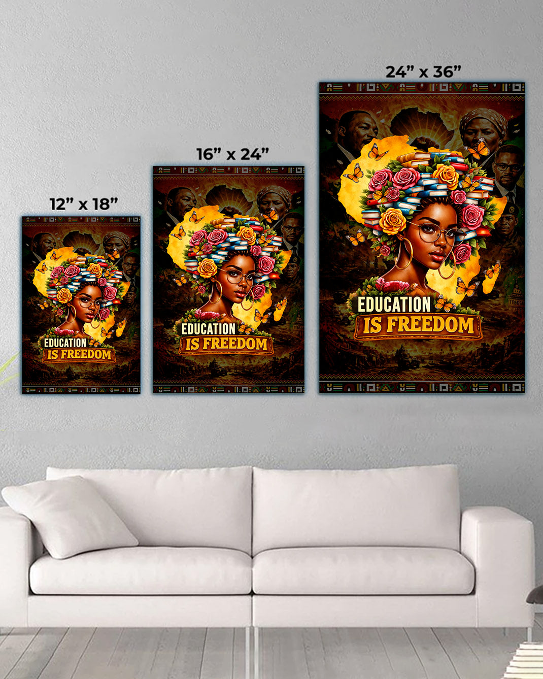 Education is Freedom - Black Excellence and Knowledge - Poster/Canvas