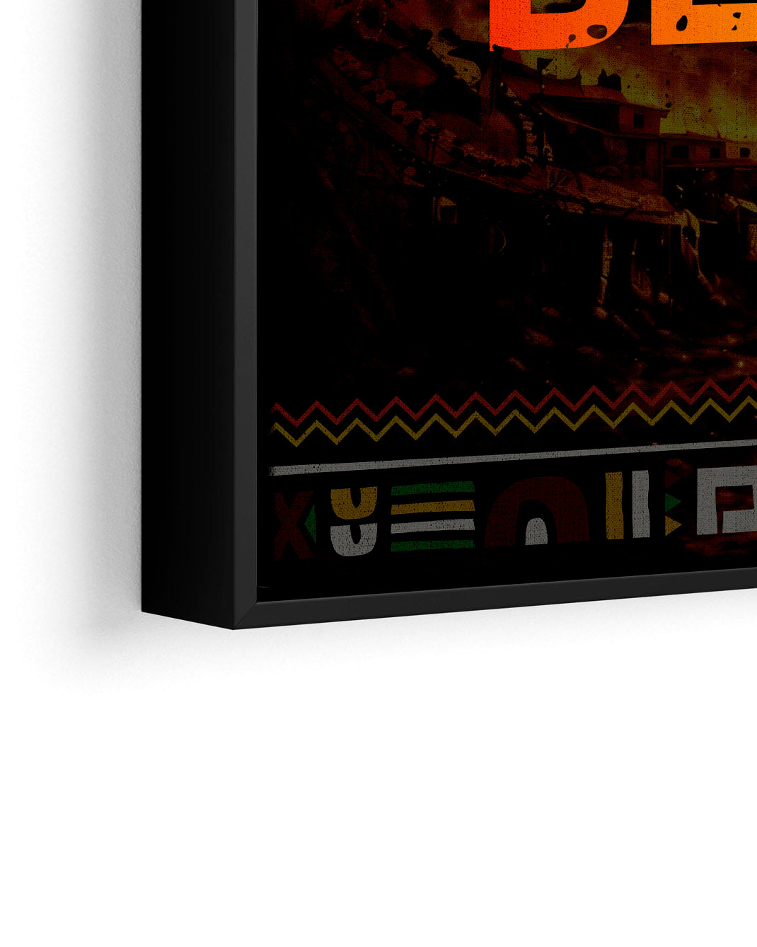 Juneteenth Black King Lion Crown - Poster/Canvas