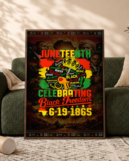 Juneteenth: Celebrating Black Freedom - Poster/Canvas