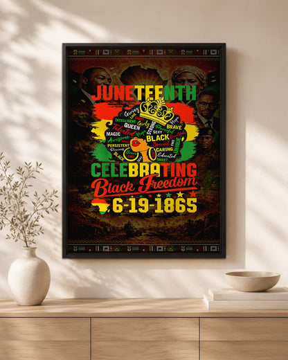 Juneteenth: Celebrating Black Freedom - Poster/Canvas