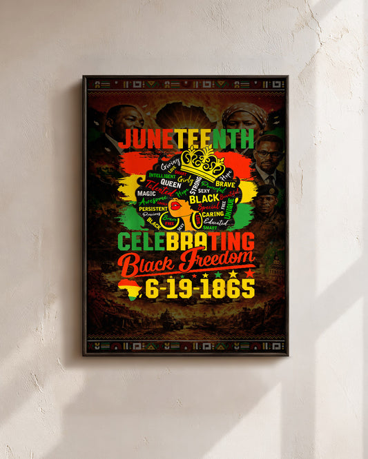 Juneteenth: Celebrating Black Freedom - Poster/Canvas