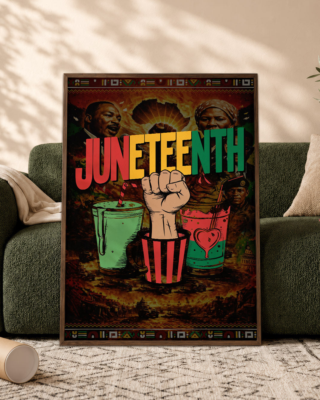 Juneteenth Celebration - Fist Power - Poster/Canvas