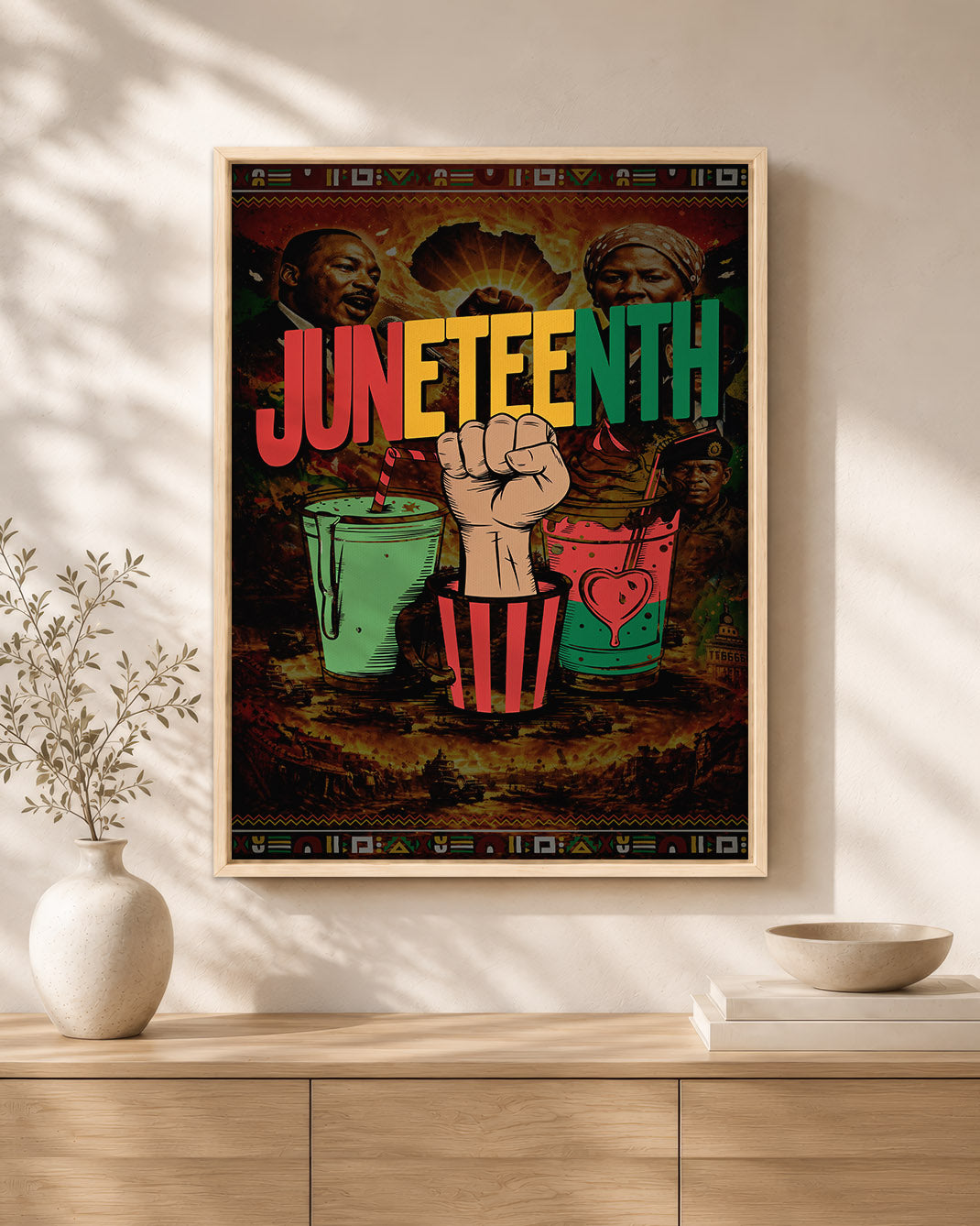 Juneteenth Celebration - Fist Power - Poster/Canvas