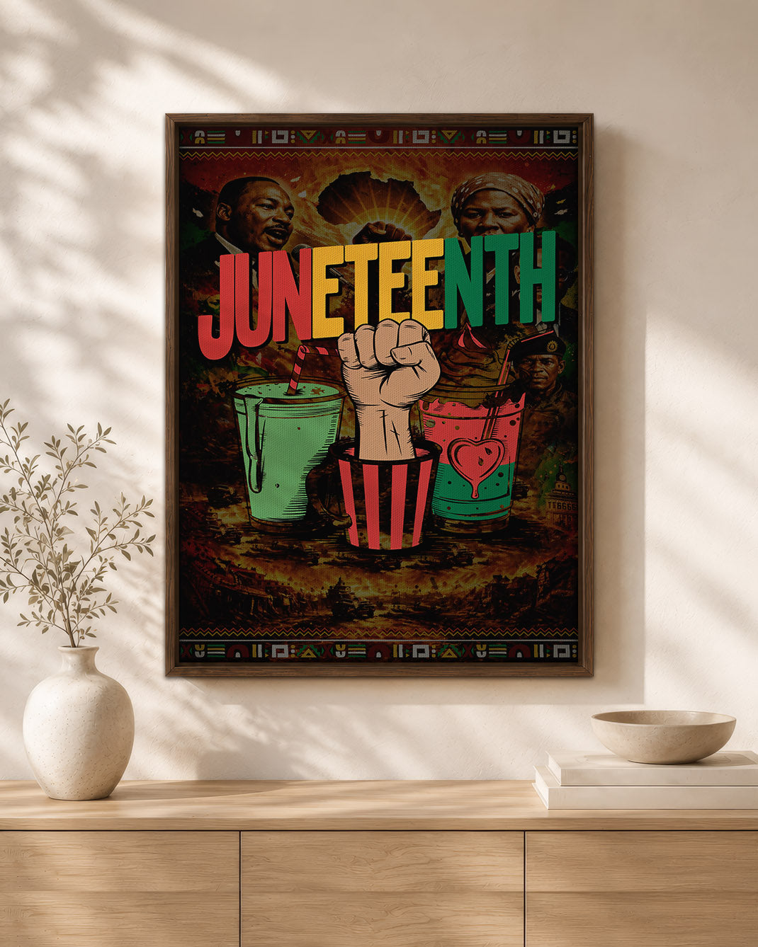Juneteenth Celebration - Fist Power - Poster/Canvas