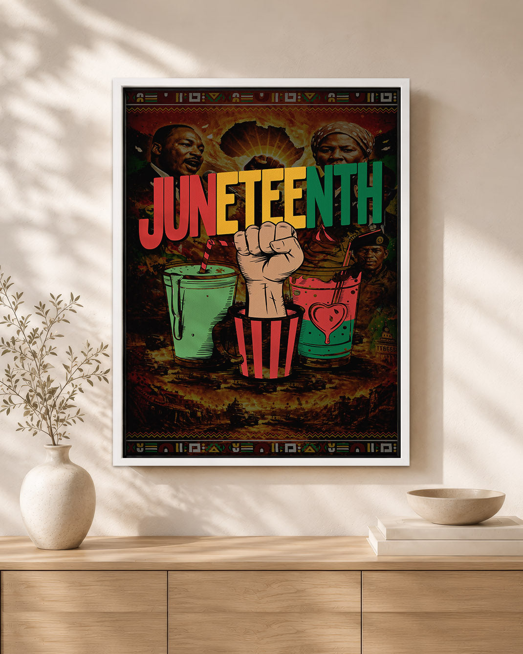 Juneteenth Celebration - Fist Power - Poster/Canvas