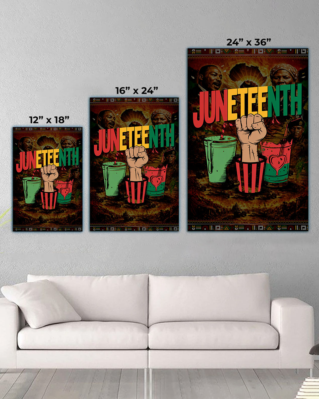 Juneteenth Celebration - Fist Power - Poster/Canvas