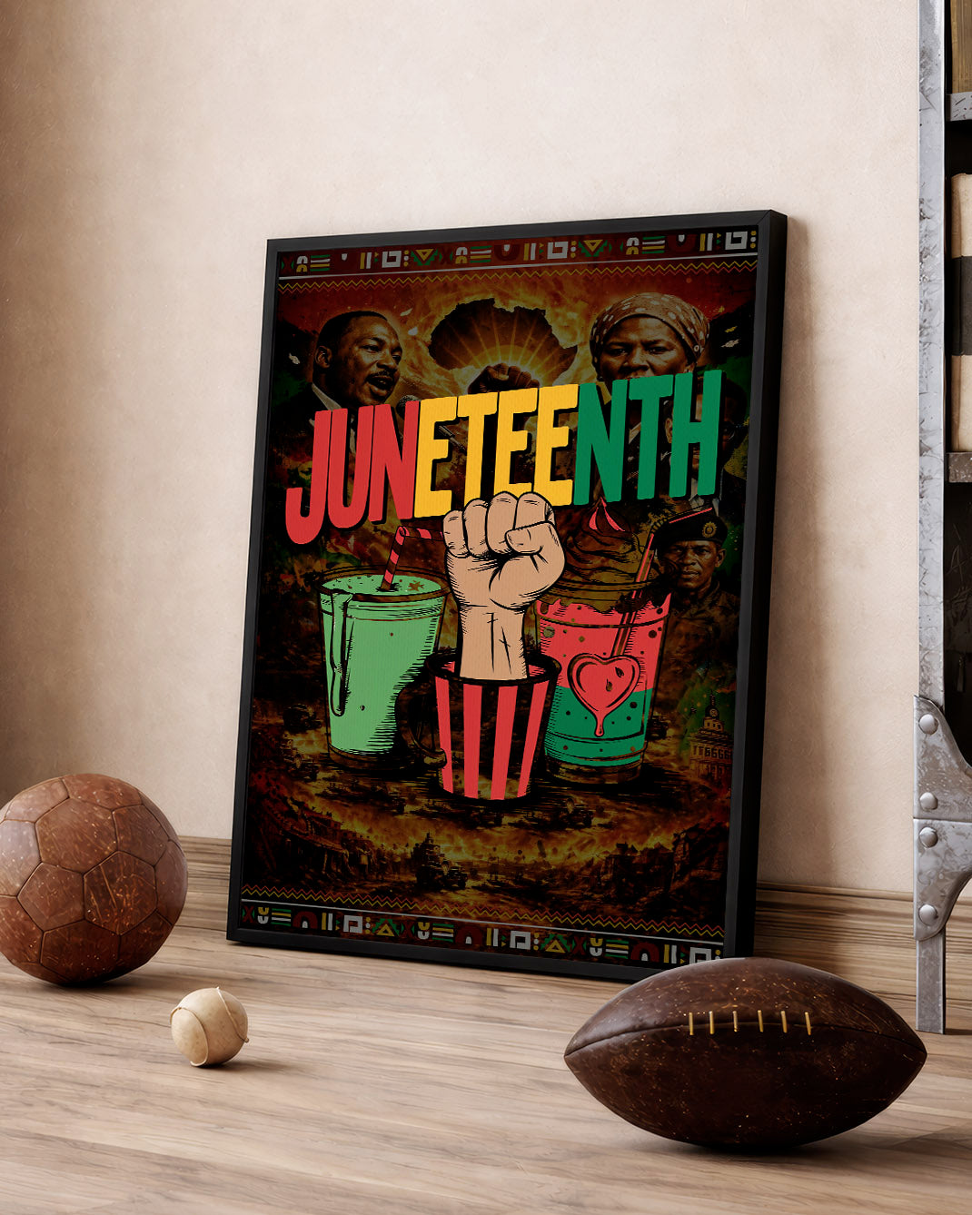 Juneteenth Celebration - Fist Power - Poster/Canvas