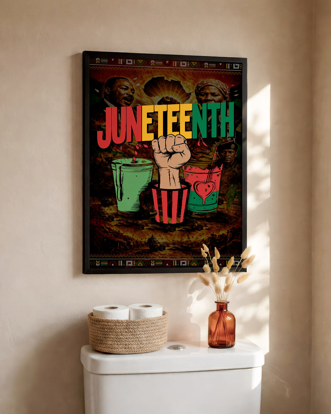 Juneteenth Celebration - Fist Power - Poster/Canvas