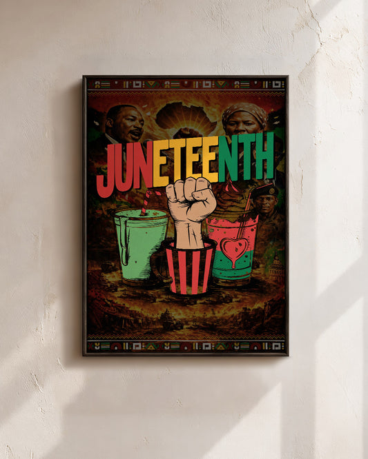 Juneteenth Celebration - Fist Power - Poster/Canvas
