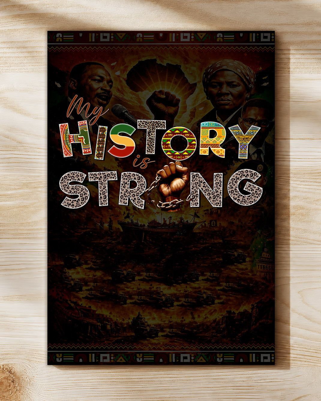 My History is Strong - Celebrating Black Legacy and Power - Poster/Canvas