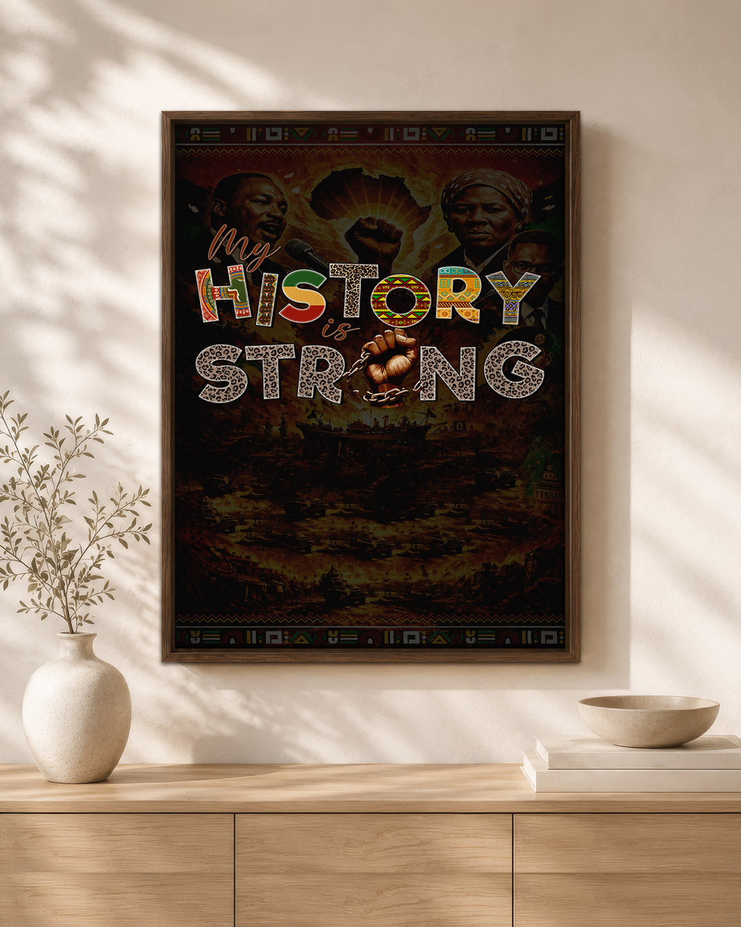 My History is Strong - Celebrating Black Legacy and Power - Poster/Canvas