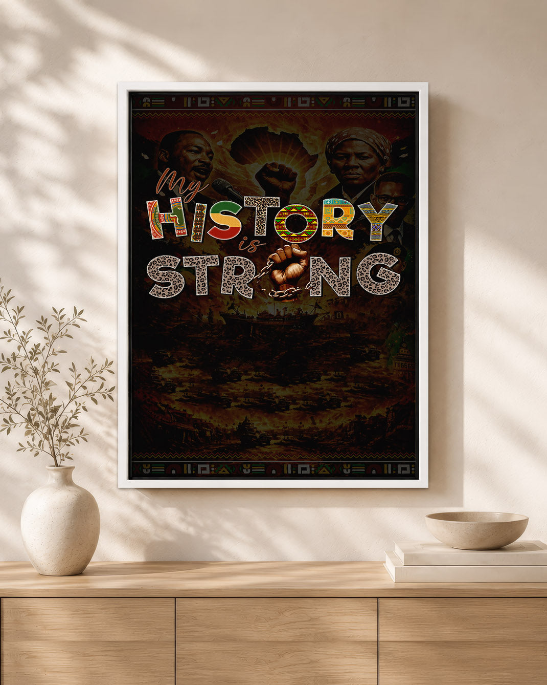 My History is Strong - Celebrating Black Legacy and Power - Poster/Canvas