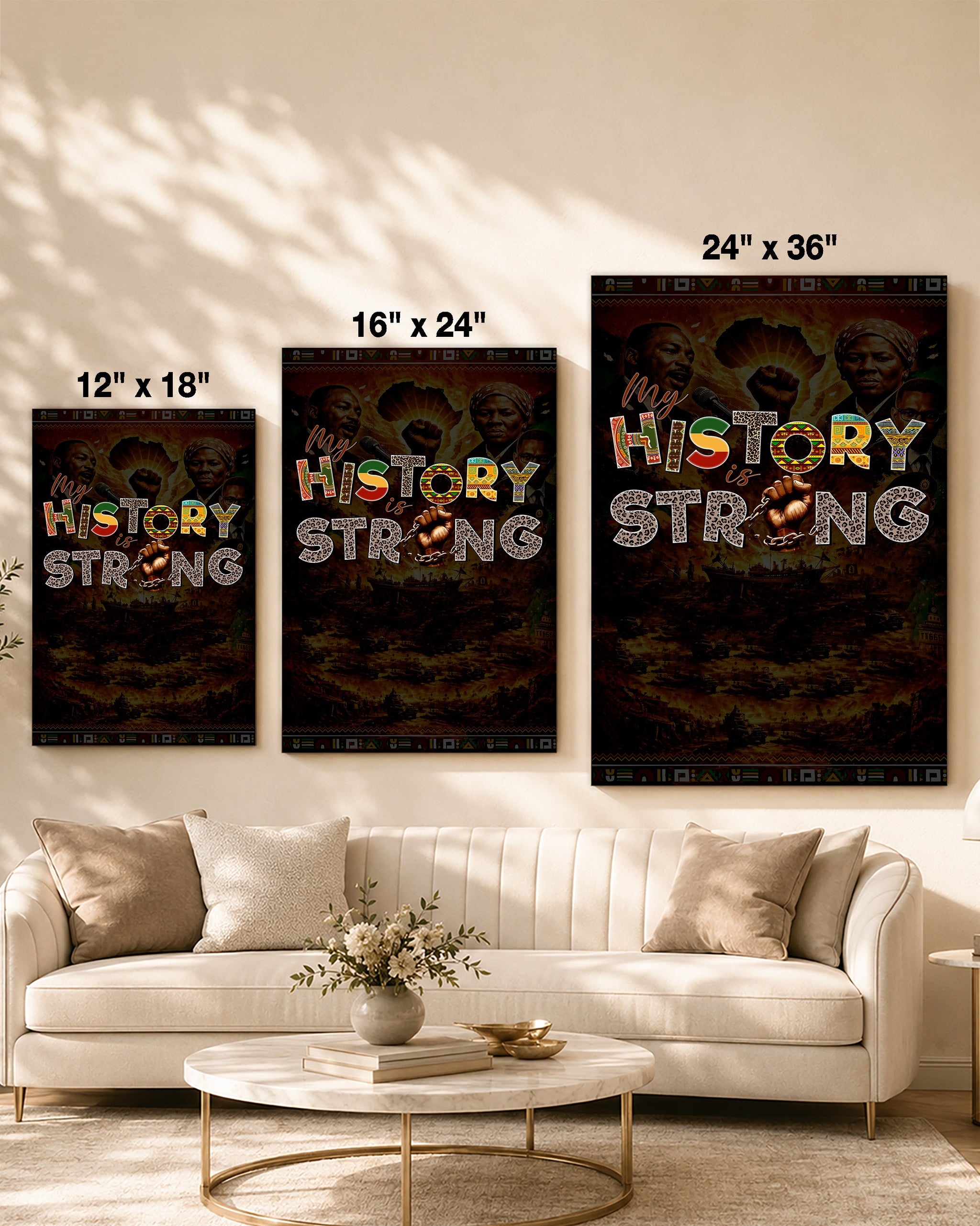 My History is Strong - Celebrating Black Legacy and Power - Poster/Canvas