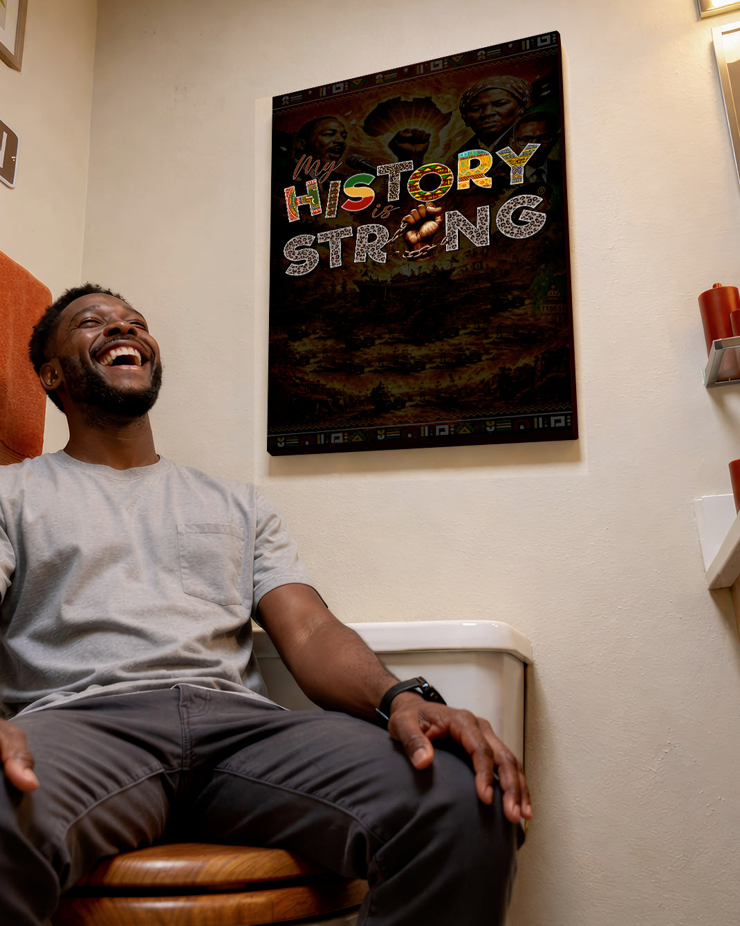 My History is Strong - Celebrating Black Legacy and Power - Poster/Canvas