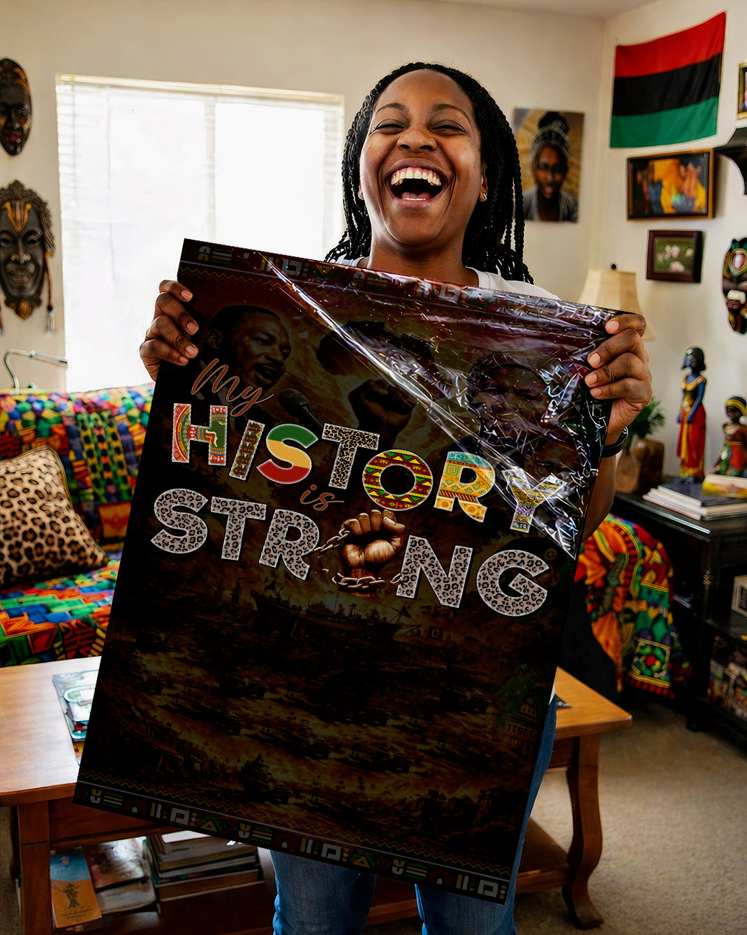 My History is Strong - Celebrating Black Legacy and Power - Poster/Canvas