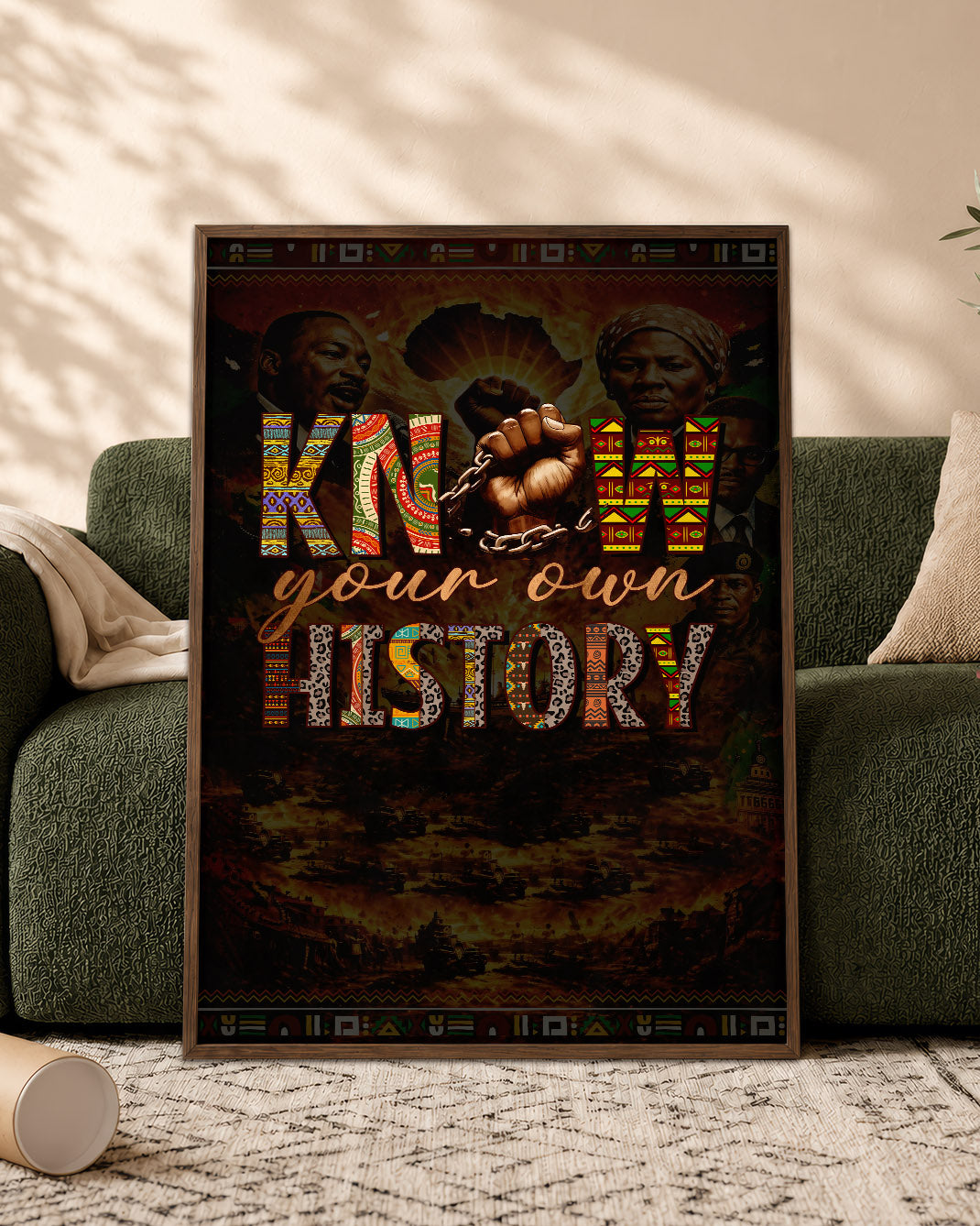 Know Your Own History - Celebrating Black Strength and Identity - Poster/Canvas