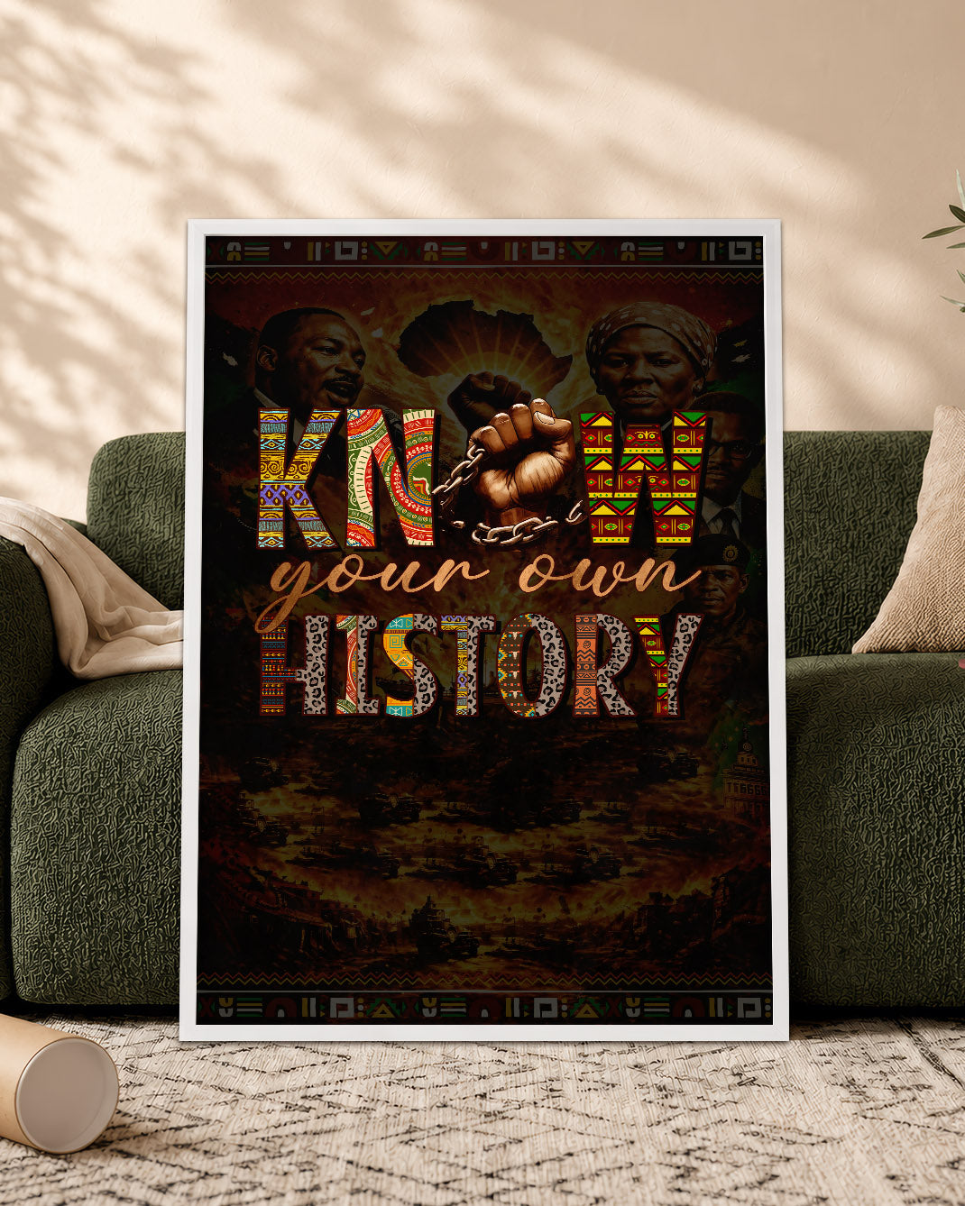 Know Your Own History - Celebrating Black Strength and Identity - Poster/Canvas