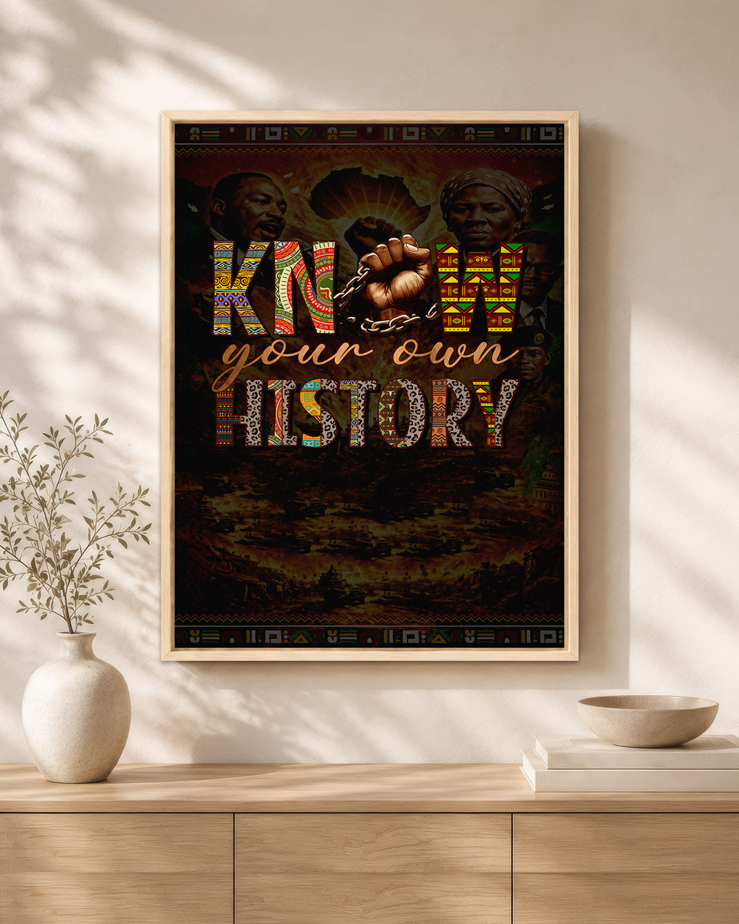 Know Your Own History - Celebrating Black Strength and Identity - Poster/Canvas