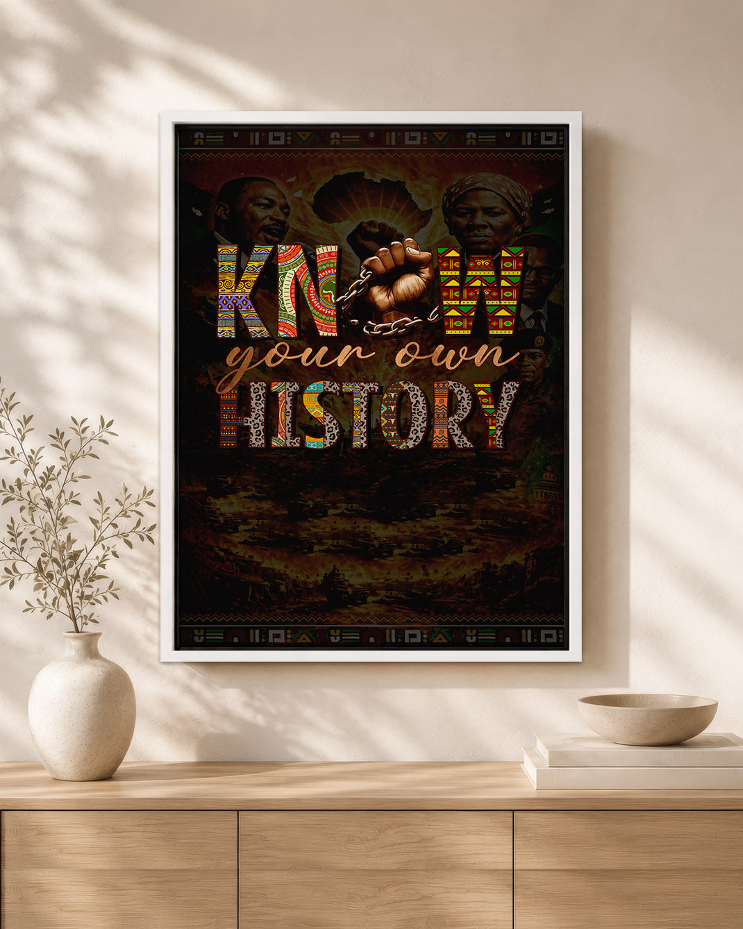 Know Your Own History - Celebrating Black Strength and Identity - Poster/Canvas