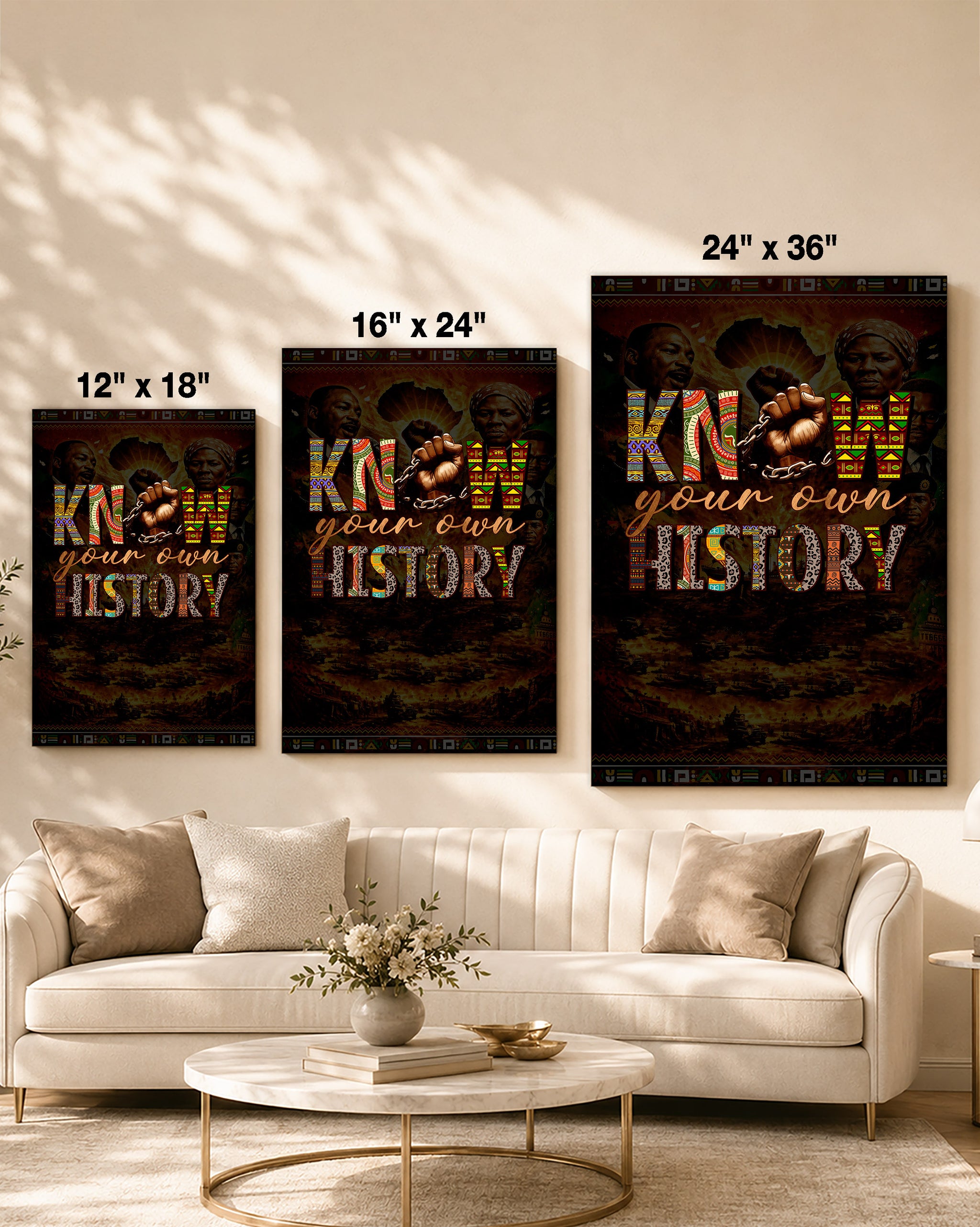 Know Your Own History - Celebrating Black Strength and Identity - Poster/Canvas