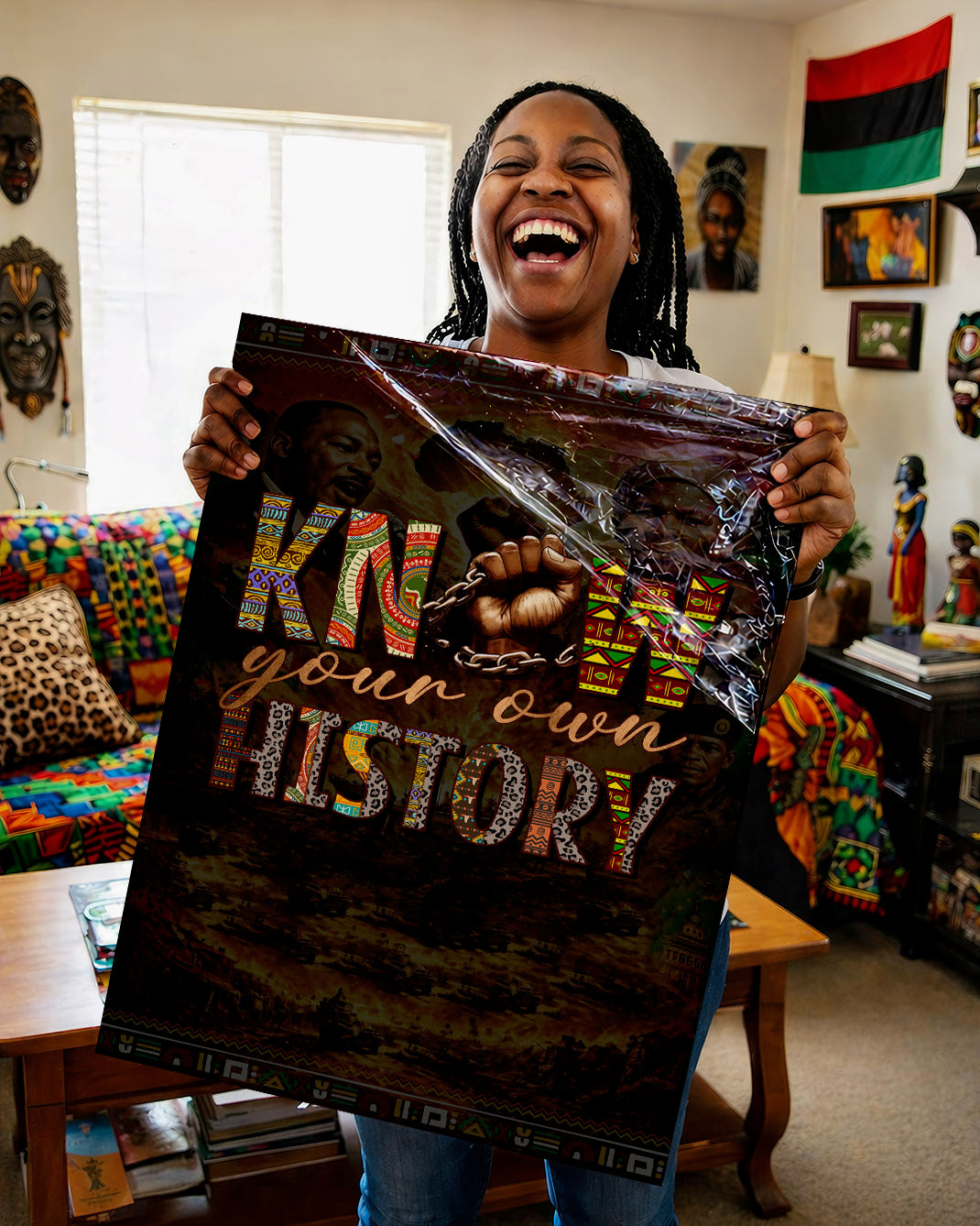 Know Your Own History - Celebrating Black Strength and Identity - Poster/Canvas