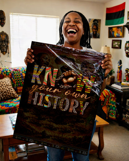 Know Your Own History - Celebrating Black Strength and Identity - Poster/Canvas