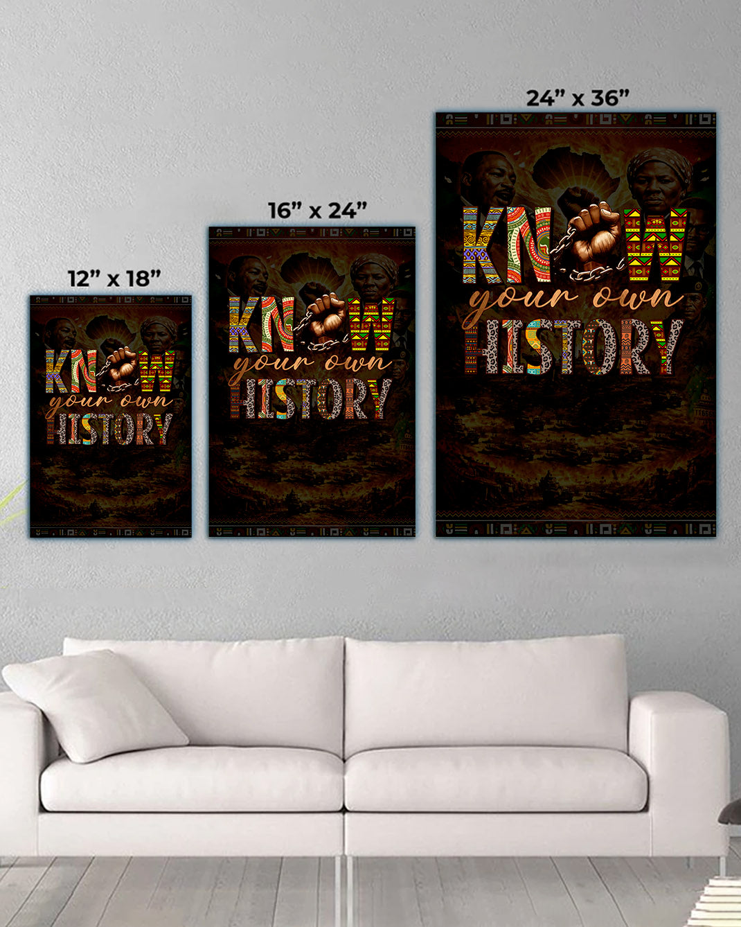 Know Your Own History - Celebrating Black Strength and Identity - Poster/Canvas
