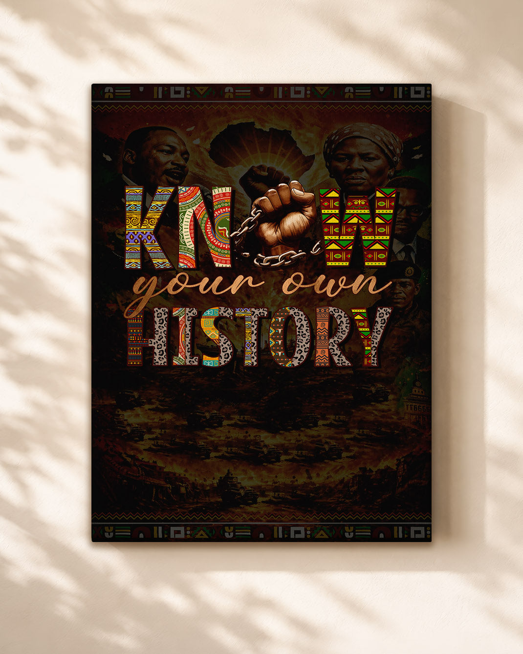 Know Your Own History - Celebrating Black Strength and Identity - Poster/Canvas